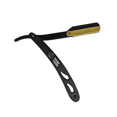 Небезпечна бритва шаветт Nishman Metal Barber Razor Black & Gold металева 8012 Nishman фото