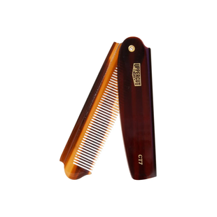 Гребінець для волосся складний Uppercut Deluxe CT7 Tortoise Flip Comb 0129 UD фото