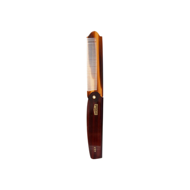 Гребінець для волосся складний Uppercut Deluxe CT7 Tortoise Flip Comb 0129 UD фото