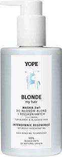 Маска-кондиціонер 2в1 для блондованого та освітленого волосся YOPE Blonde My Hair 300 мл 6970 Yope фото
