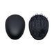 Щітка масажна для розчісування волосся Kent Pebble Black дорожня Pebble mono KENT фото