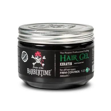 Гель для укладки волос Barbertime Hair Gel Keratin сильная фиксация 300 мл 1176-1 Barbertime фото